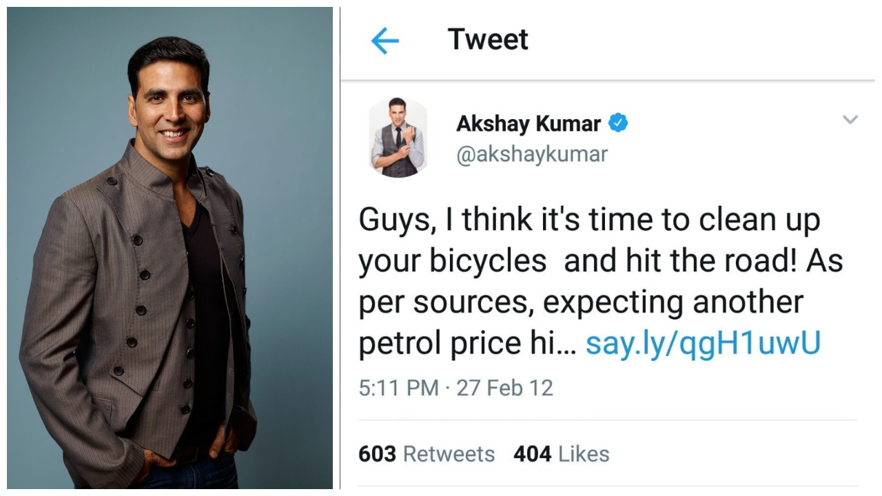 Akshay Kumar's tweet delete saga proves how the BJP regime has compelled  actors to be silent and s**t scared - Filmy Fenil